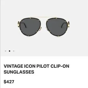 Versace | Accessories | Versace Vintage Icon Pilot Clipon  display picture 2